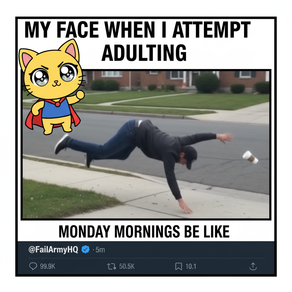 Me trying to use anime logic in real life: 'I can totally jump that gap!' *faceplants*