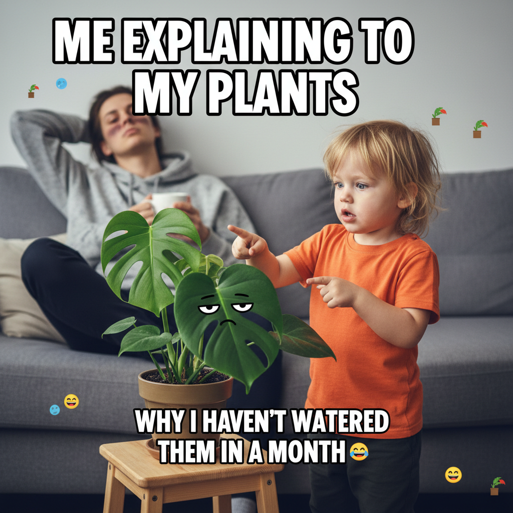 My toddler just explained the plot of Frozen to a houseplant. I'm exhausted.