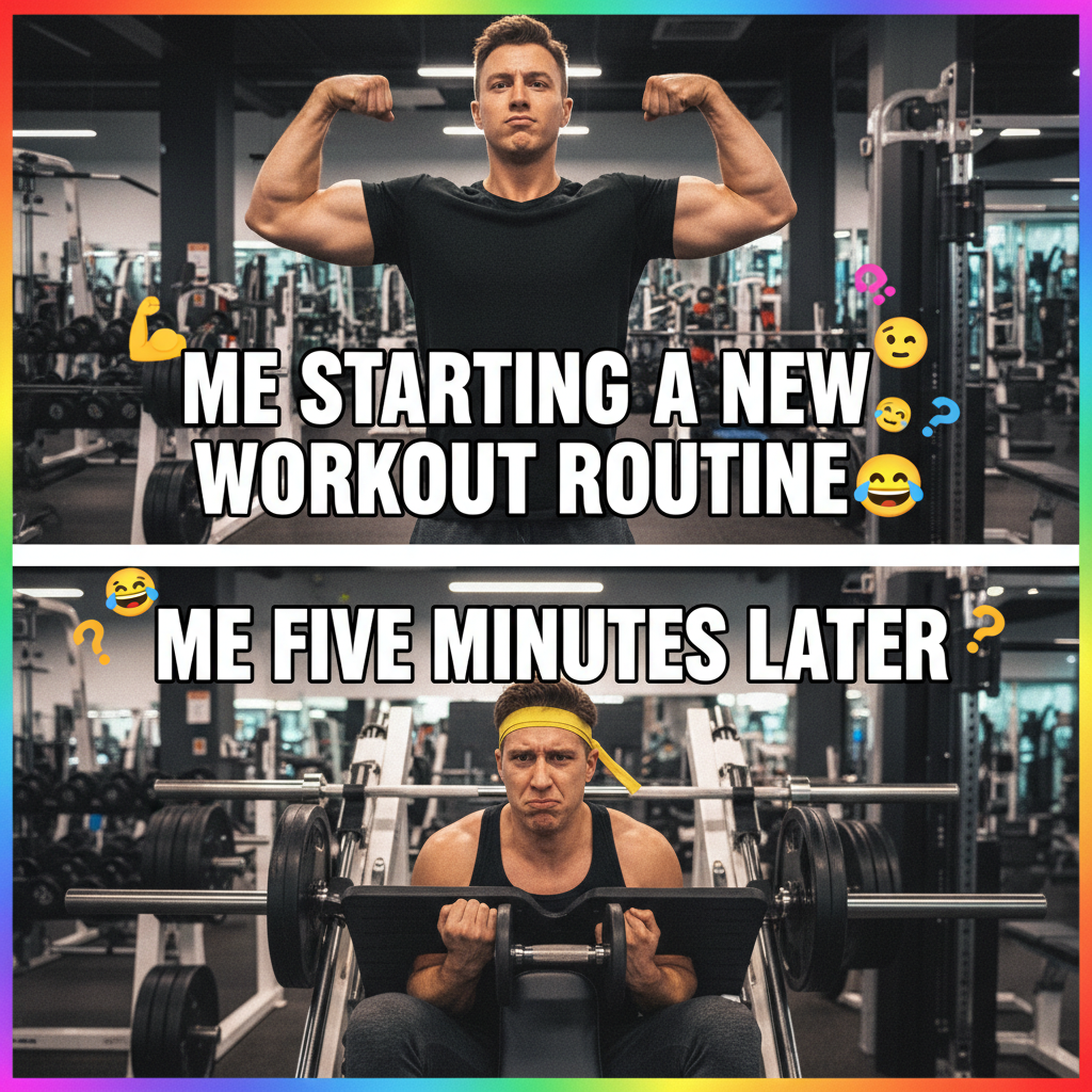 Me at the gym: 'I'm a fitness icon.' Also me: 'Is this machine for sitting?'