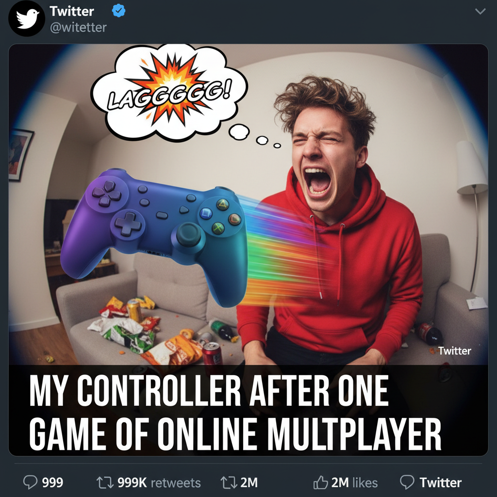 Just threw my controller across the room because a pixel looked at me funny. Send therapy. #GamingRage