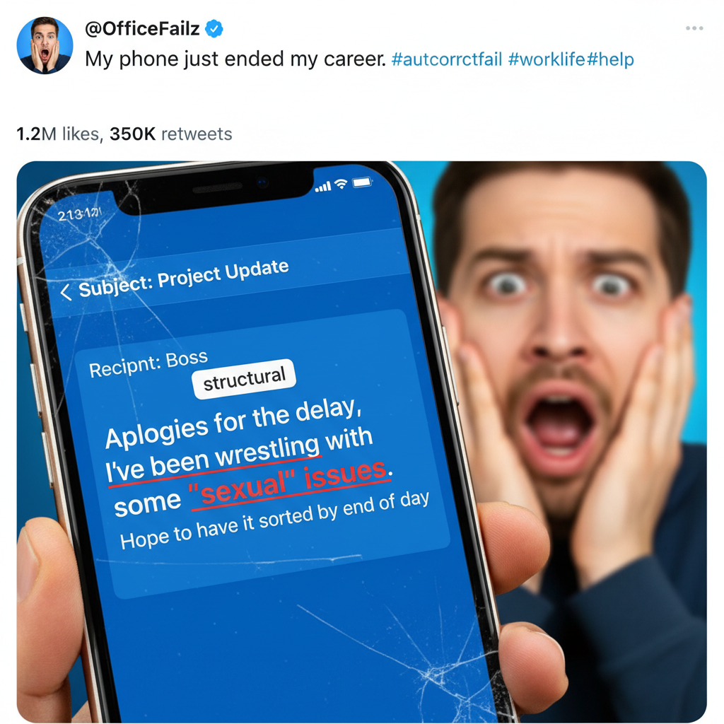Autocorrect just changed 'I'm coming' to 'I'm cumming' in a work email. I'm dead.