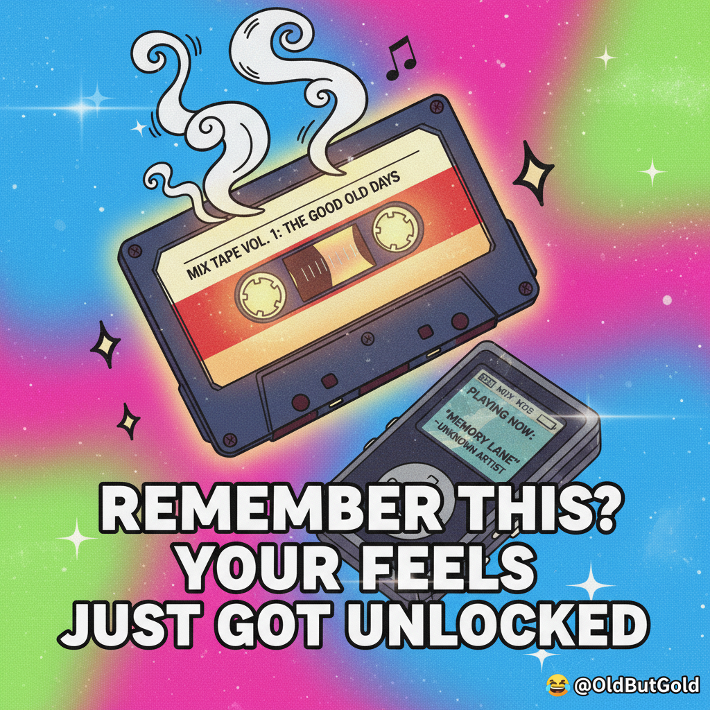 Hearing that one song from my childhood hits different now. Instant time travel.