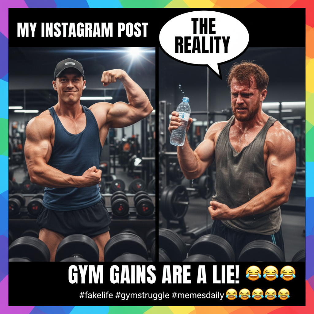 Me at the gym: 'I'm basically a Greek god.' Also me: 'Can't lift this water bottle.'