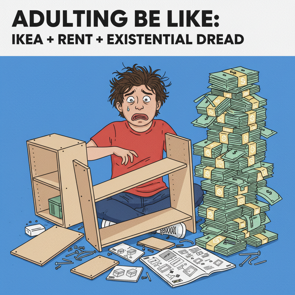 Adulting is just pretending you know what you're doing until you actually do (or don't).