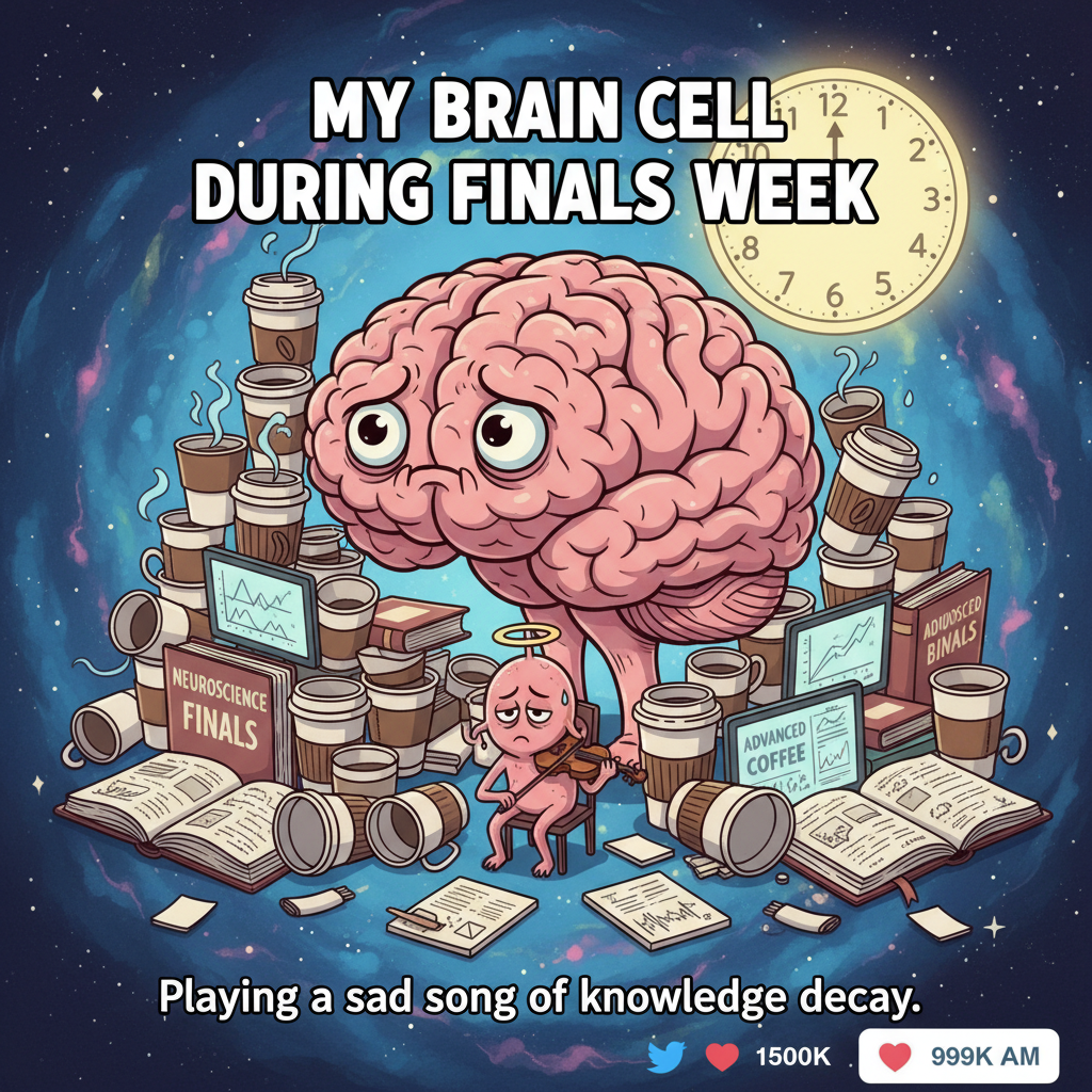 My brain cells during exam season: *elevator music*