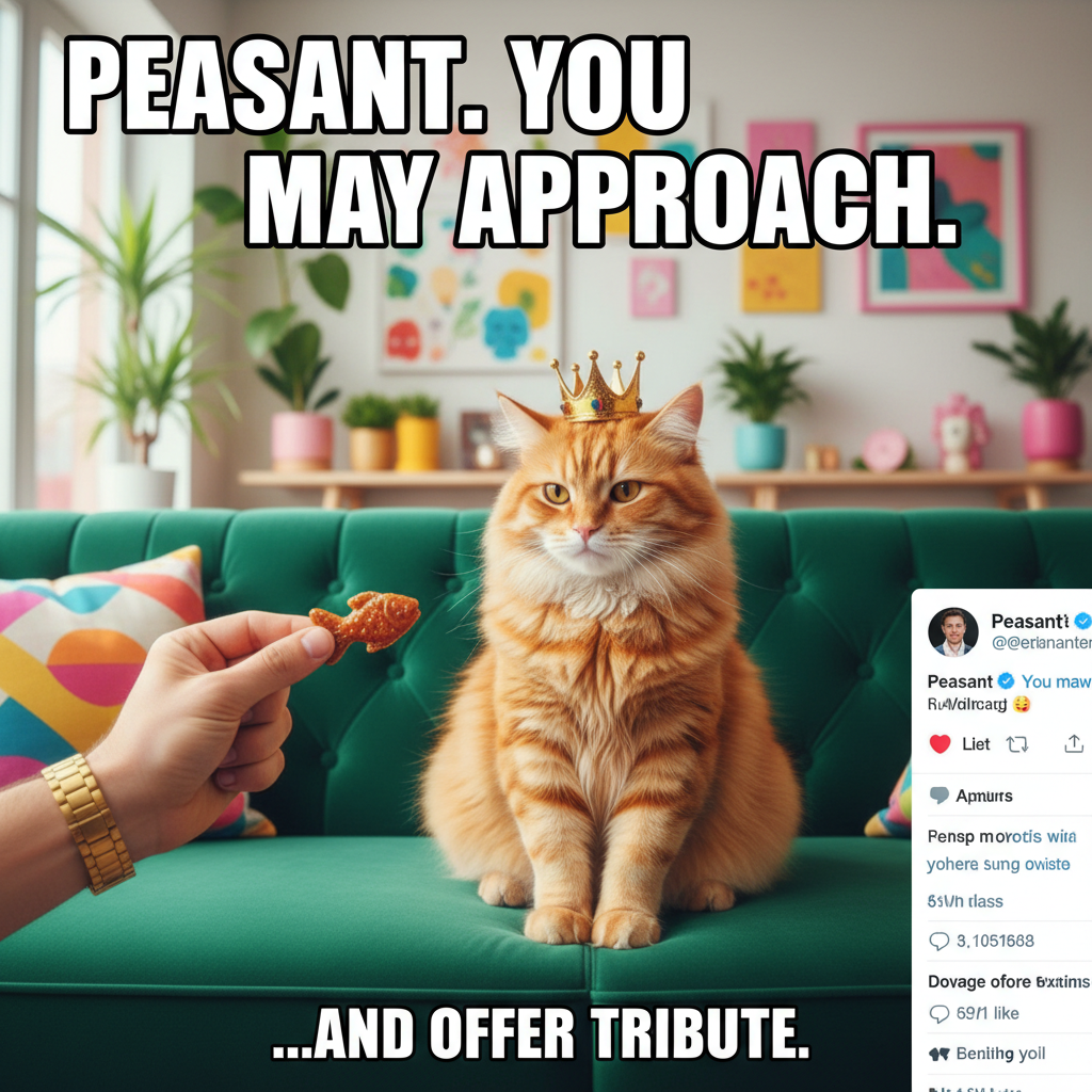 My pet is a tiny dictator who demands cuddles & snacks, and I wouldn't have it any other way.