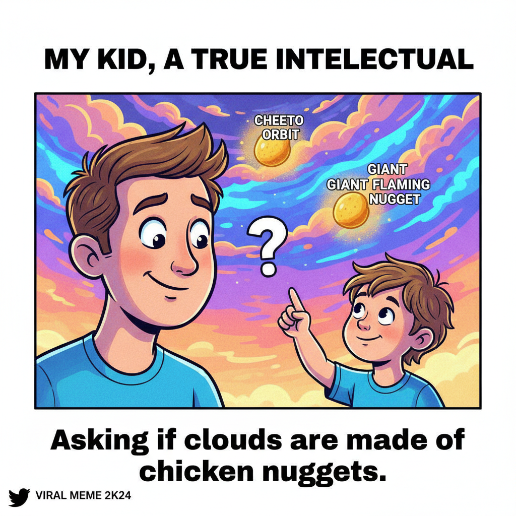 My kid just asked why the sky is blue. I said 'magic.' Nailed it. Parenting level: expert.