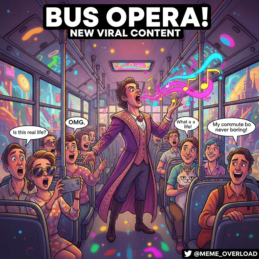 Just witnessed a full-blown opera performance on the bus. Public transport is wild.