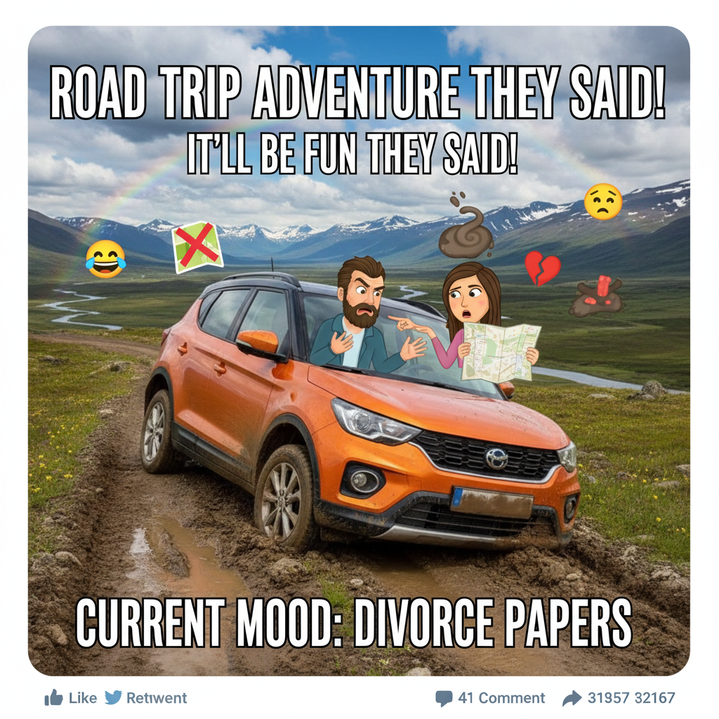 Road trip rule #1: Never trust the person who says 'I know a shortcut.'