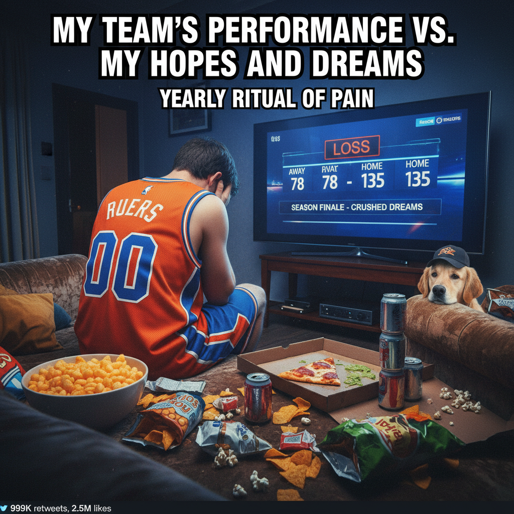 My team lost. I'm legally required to delete all social media and hibernate until next season.