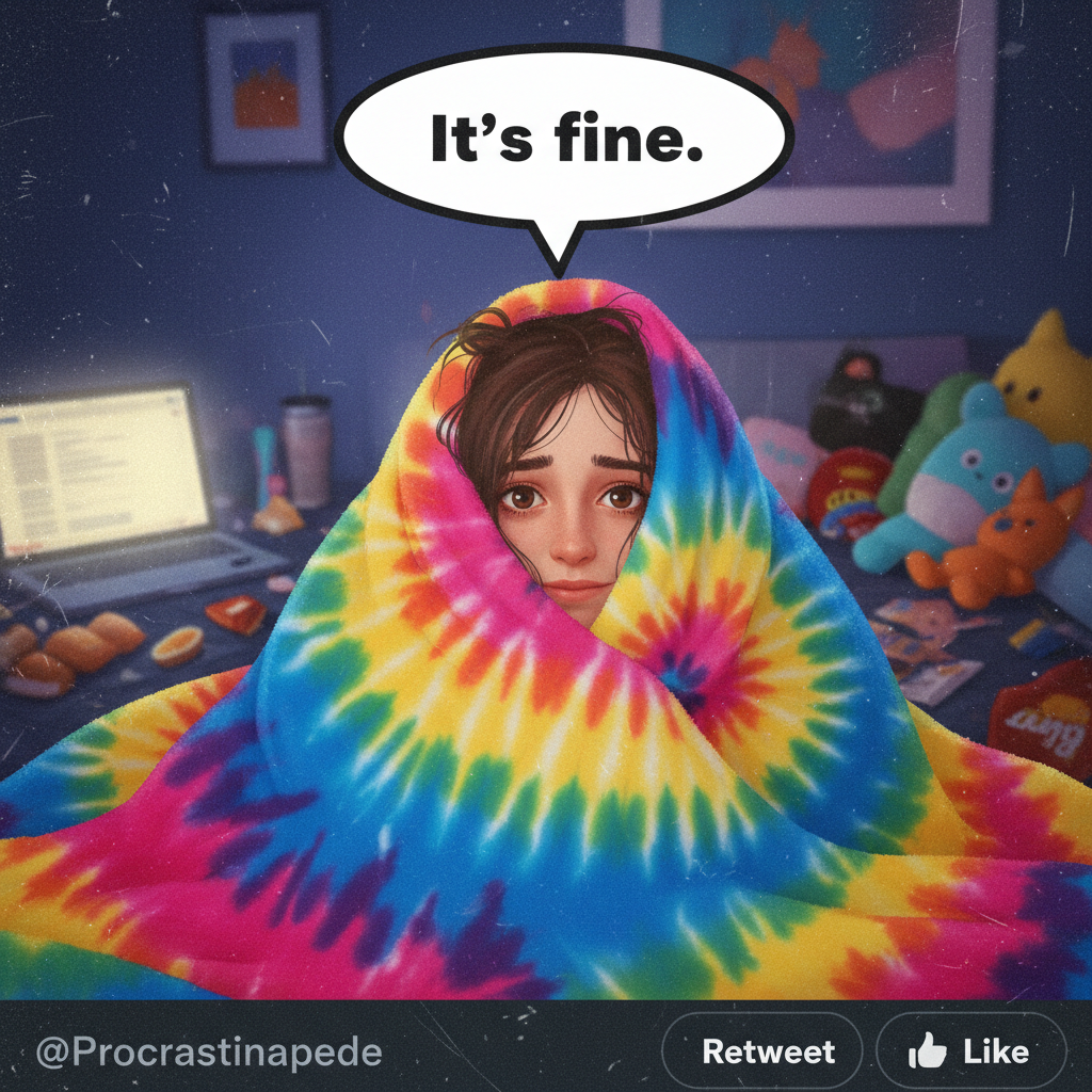 Seasonal depression hitting different this year. My blanket is now my emotional support animal.