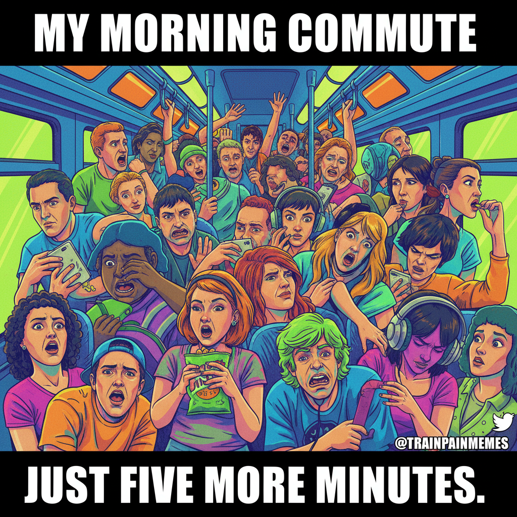 Public transport is just a social experiment to see how many people can fit in one space.