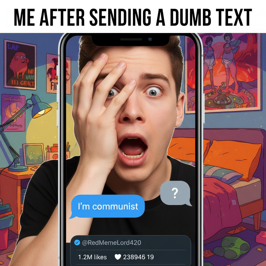Autocorrect changed 'I'm coming' to 'I'm communist.' My boss is now very confused.