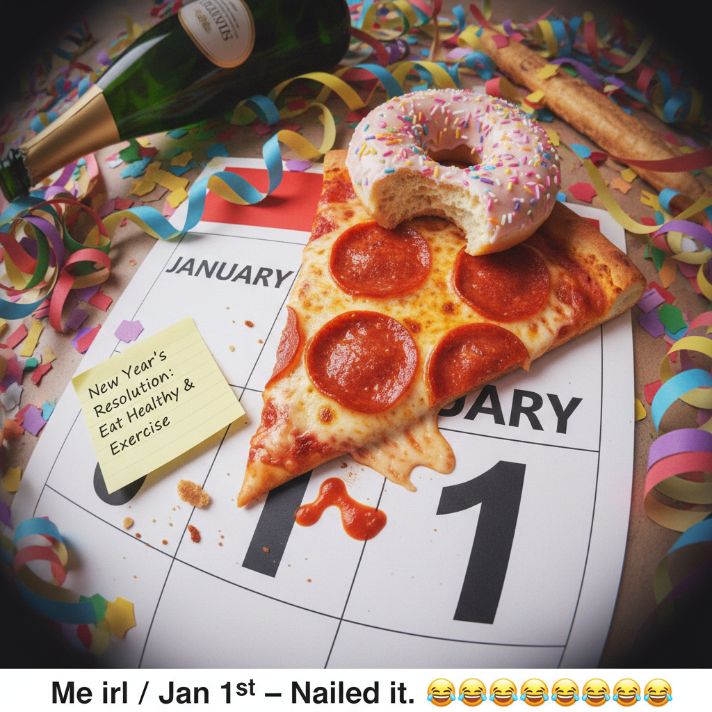 My New Year's resolution was to eat healthier. I lasted until brunch on Jan 1st. Nailed it.