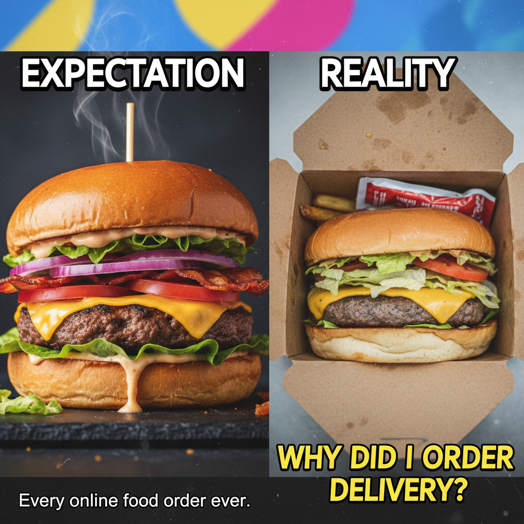 Ordered a gourmet burger, got a sad patty on a bun. This is fine.