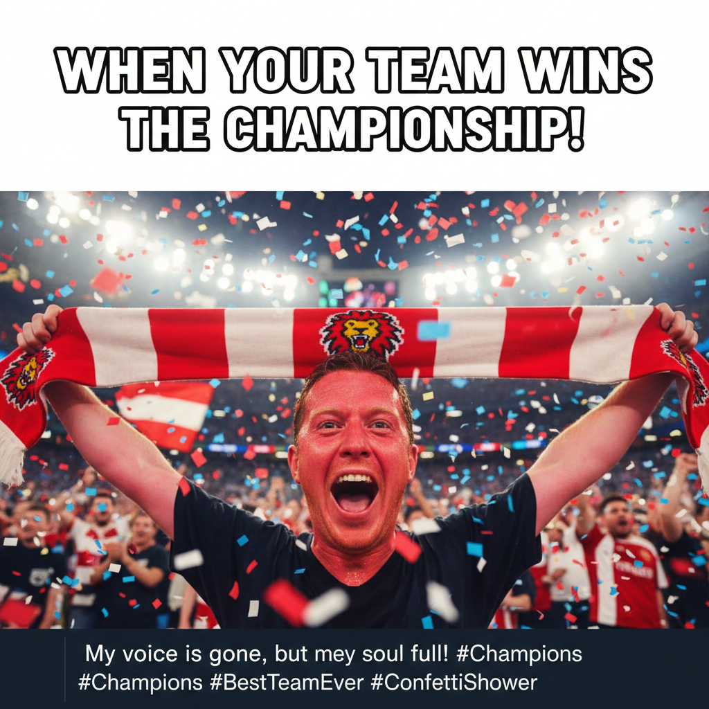 My team won. I'm pretty sure I just lost my voice for a week.