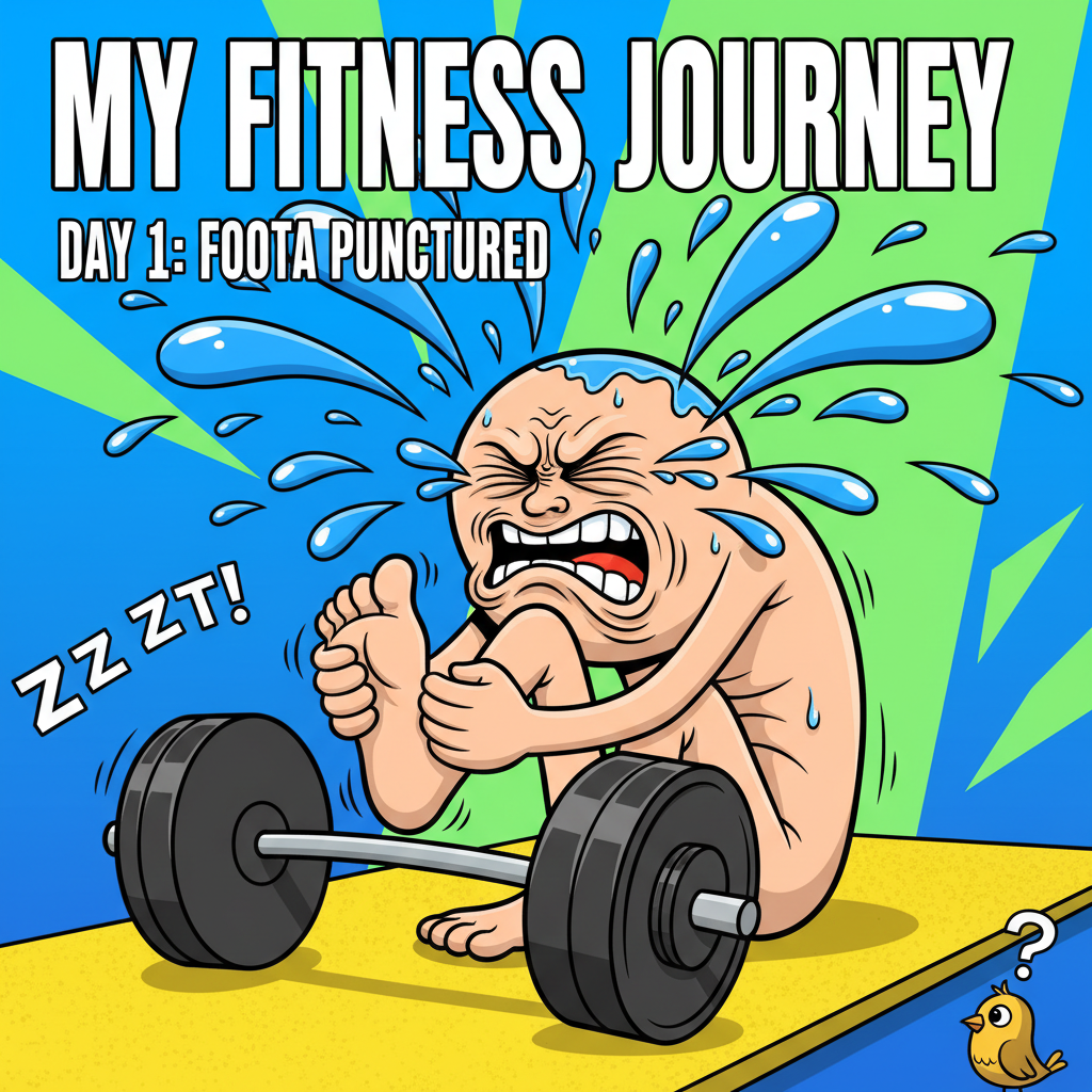 When you try to look cool at the gym but accidentally drop a dumbbell on your foot.