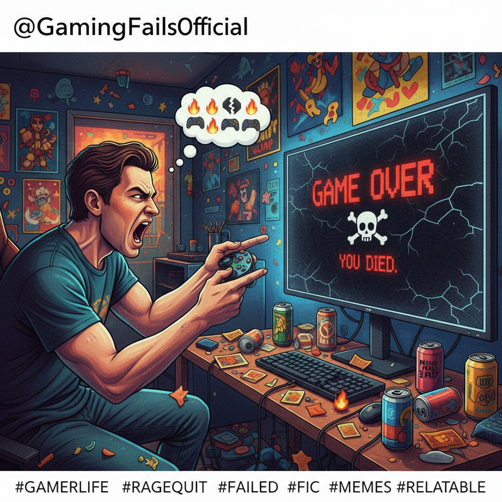 My gaming rage is 90% skill issue, 10% blaming the lag, 100% yelling at my screen.