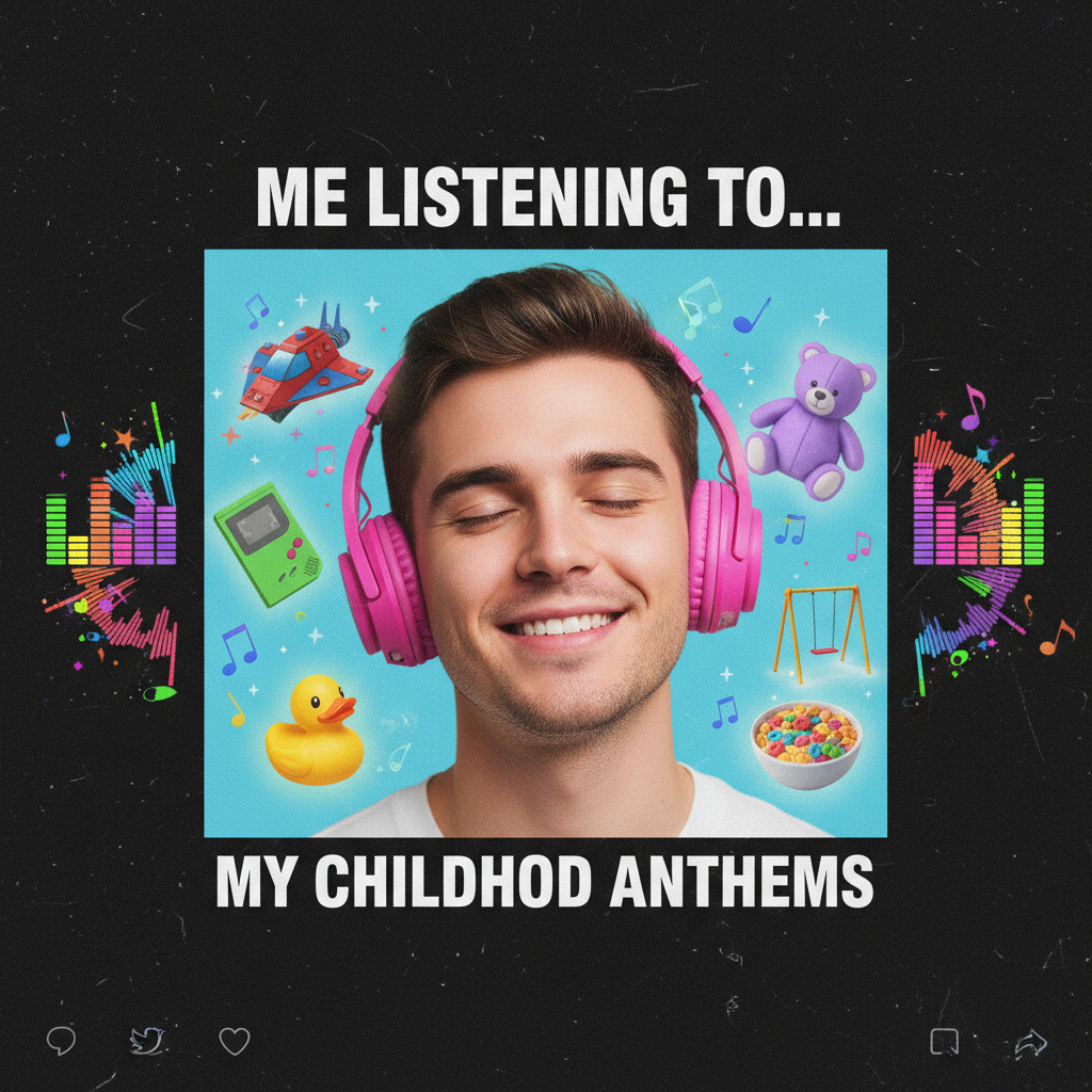 Hearing that one specific song from my childhood and suddenly I'm 8 years old again, no bills, no responsibilities.