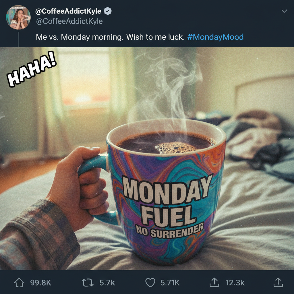My blood type is coffee. My personality type is 'don't talk to me until I've had coffee'.