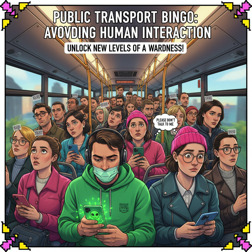 Public transport is just a social experiment to see how many people can avoid eye contact.