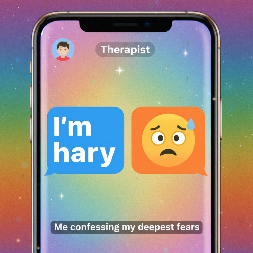 Autocorrect changed 'I'm happy' to 'I'm hairy.' My therapist is concerned.