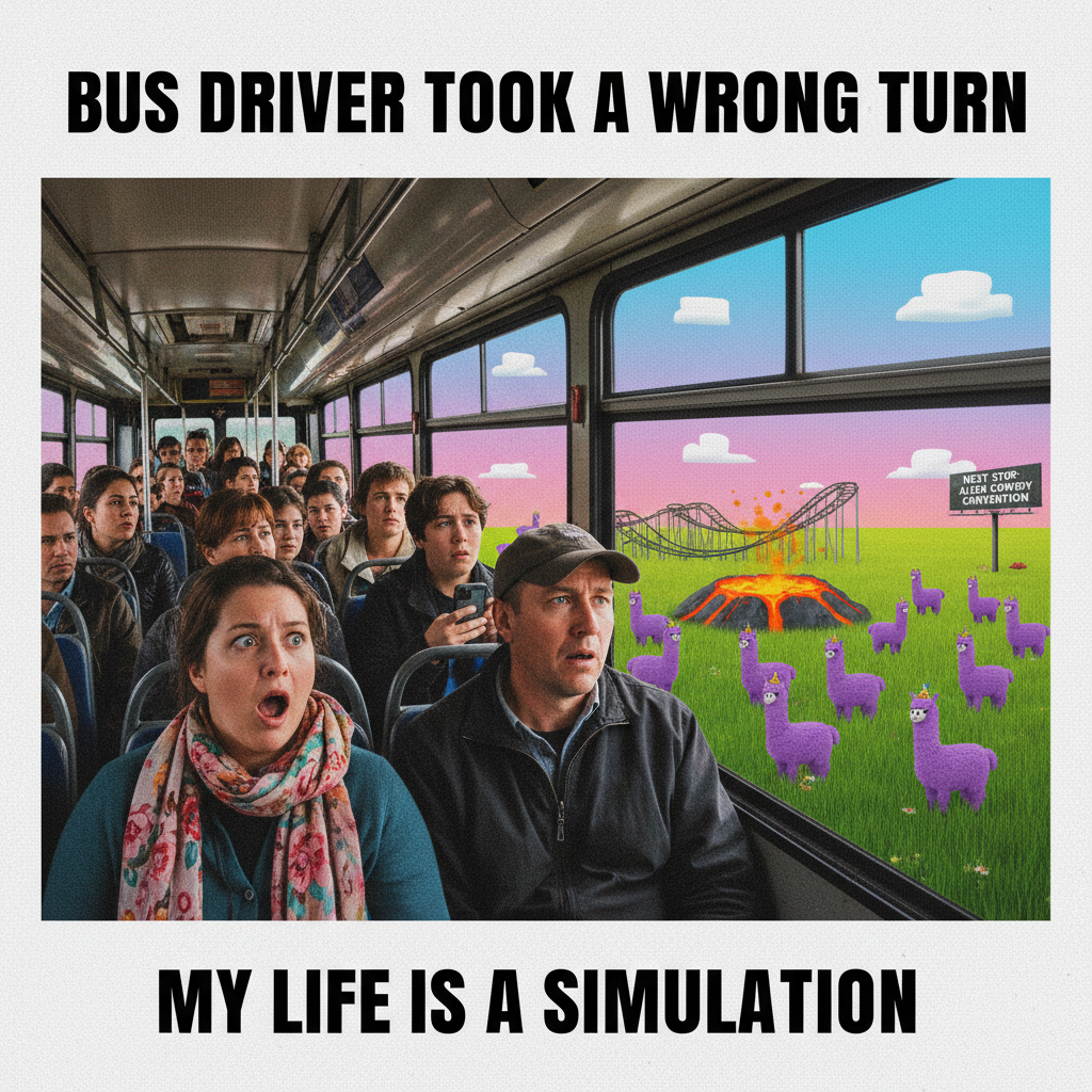 The bus driver just announced we're taking a 'scenic detour.' Send snacks. #PublicTransport