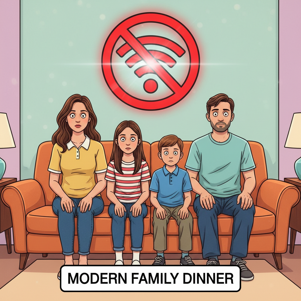 WiFi went down. I saw my family. They seem nice.