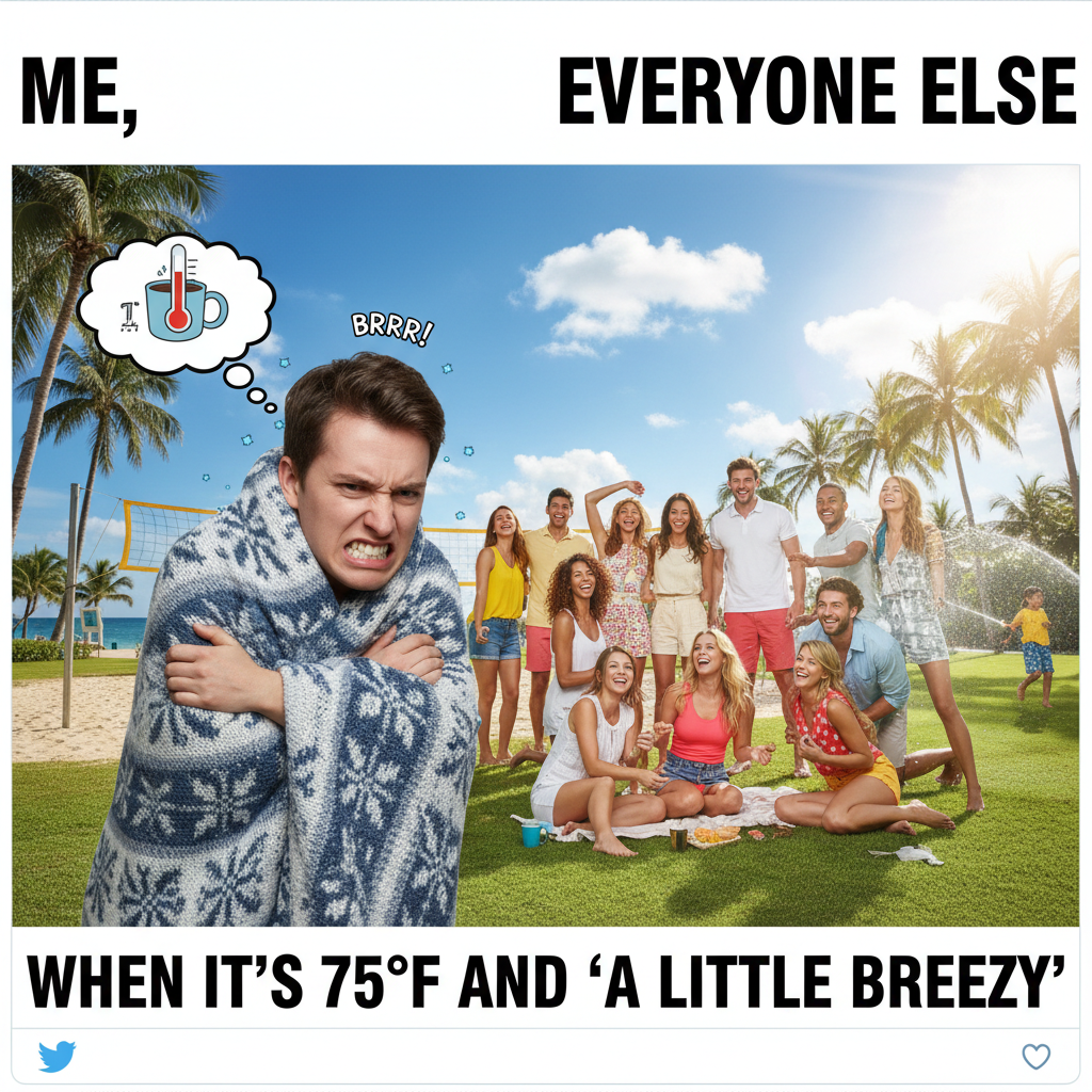 It's 70 degrees and sunny. Someone, somewhere, is still complaining about the weather.