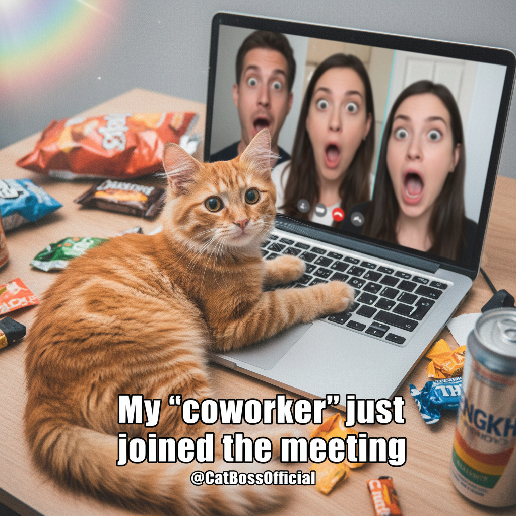 My cat just walked across my keyboard and shared my screen. Promotion revoked. #ZoomFails