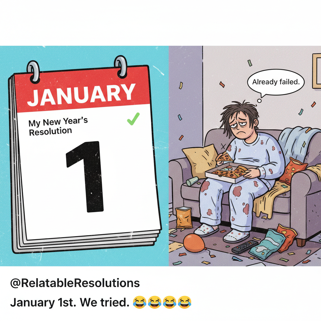 My New Year's resolution lasted 3 hours. New record!