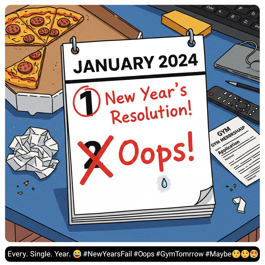 My New Year's resolution lasted until January 2nd. At least I tried?