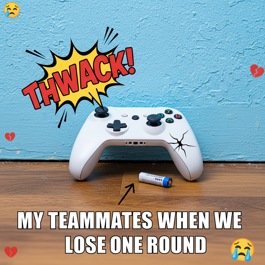 My controller just met the wall. We're taking a break. #GamingRage