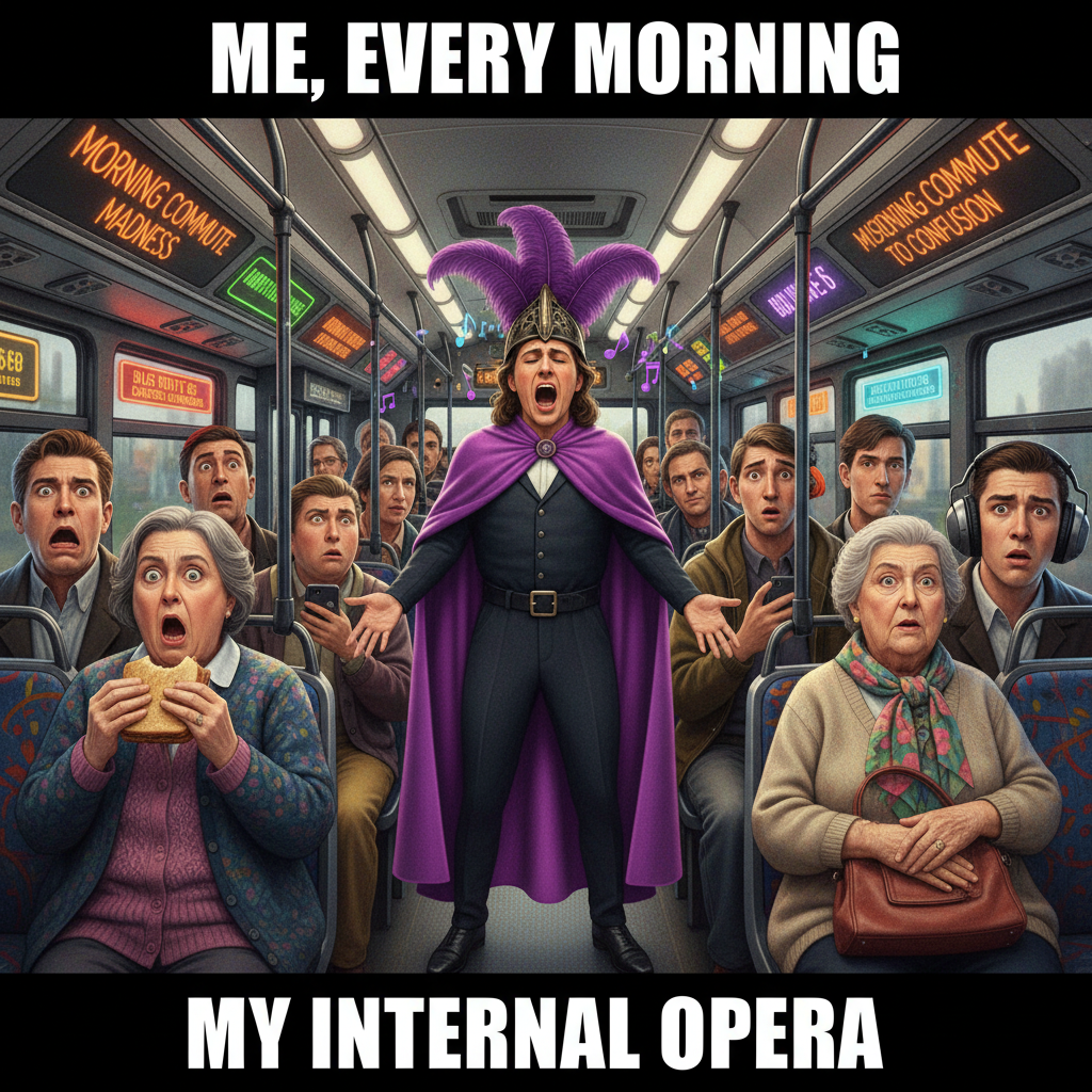 Just witnessed a full-blown opera performance on the bus. Public transport is never boring.