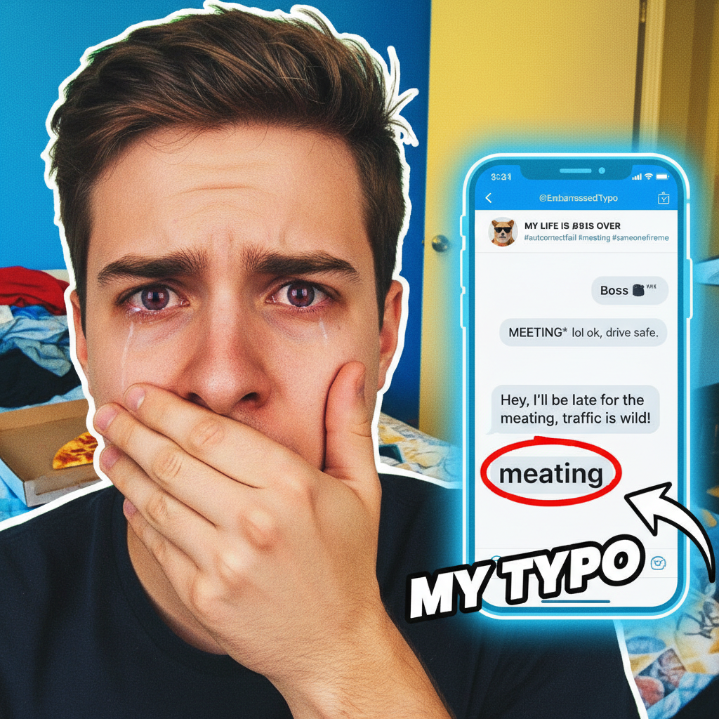 Autocorrect changed 'meeting' to 'meating'. My boss is now very confused. Help.