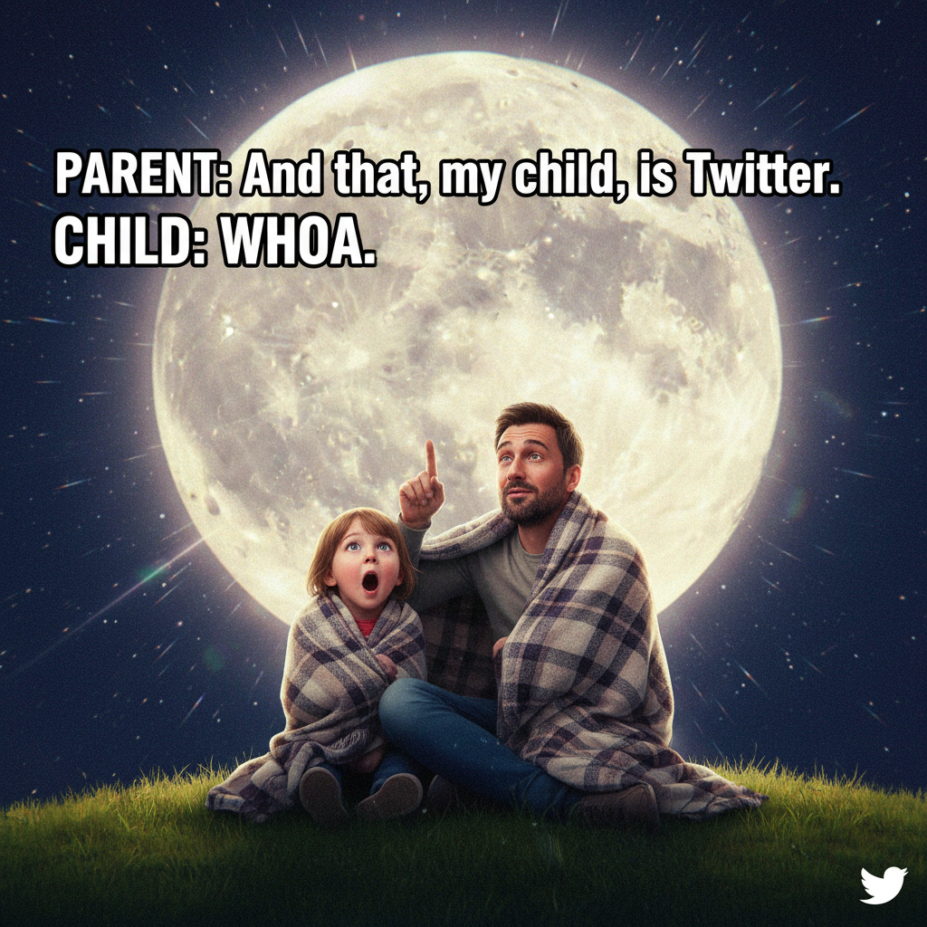 My kid just asked why the moon follows us. I said it's because it loves them. Parenting win!