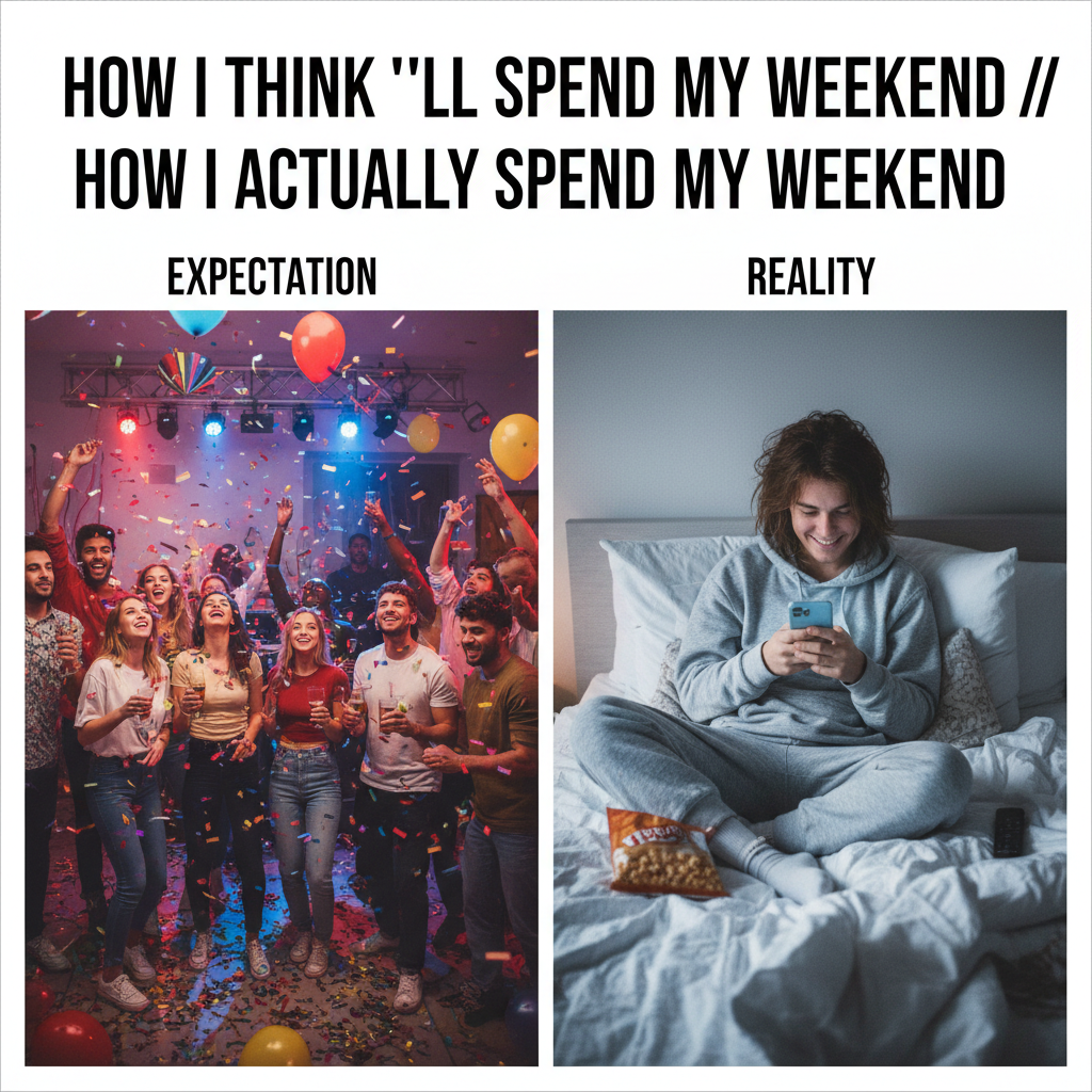 Extrovert: 'Let's go out!' Introvert: *already in bed by 8 PM* 'Sounds fun!'