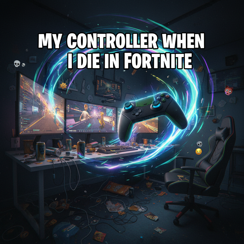 My controller just flew across the room. It's not rage, it's 'intense strategic recalibration'.
