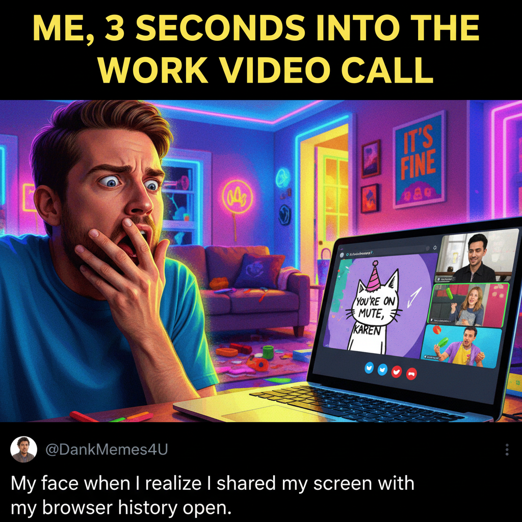 My mic was on during that Zoom meeting. Send help.