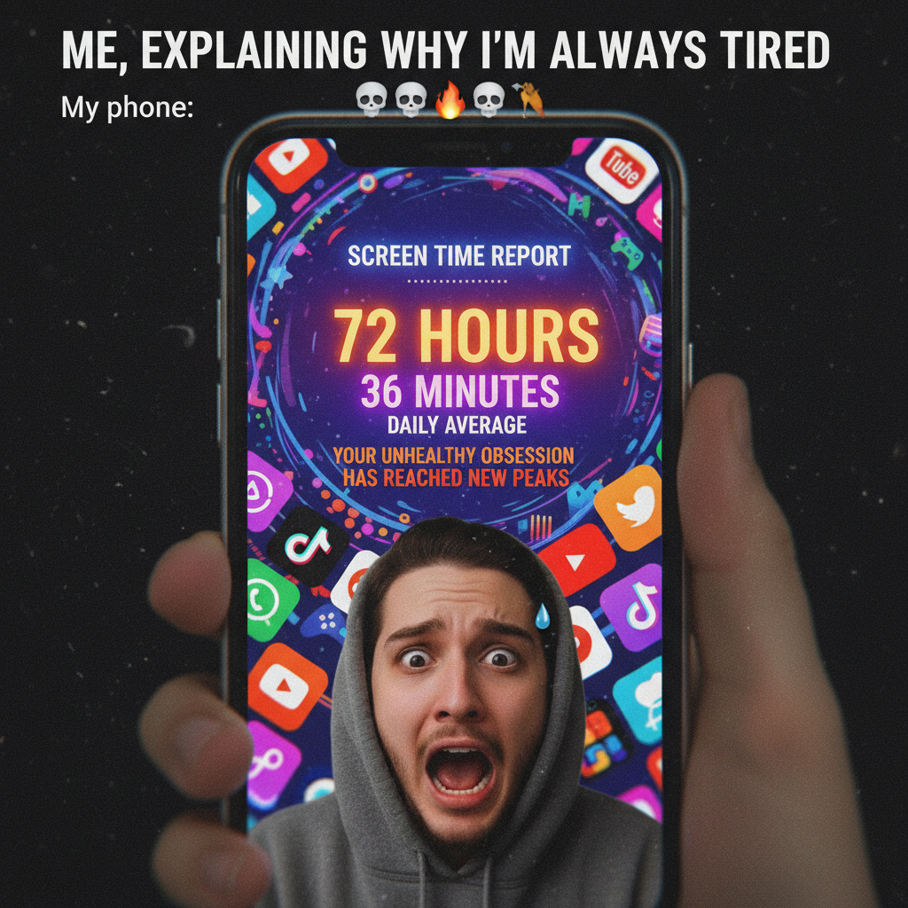 My screen time report is basically a memoir of my life choices.