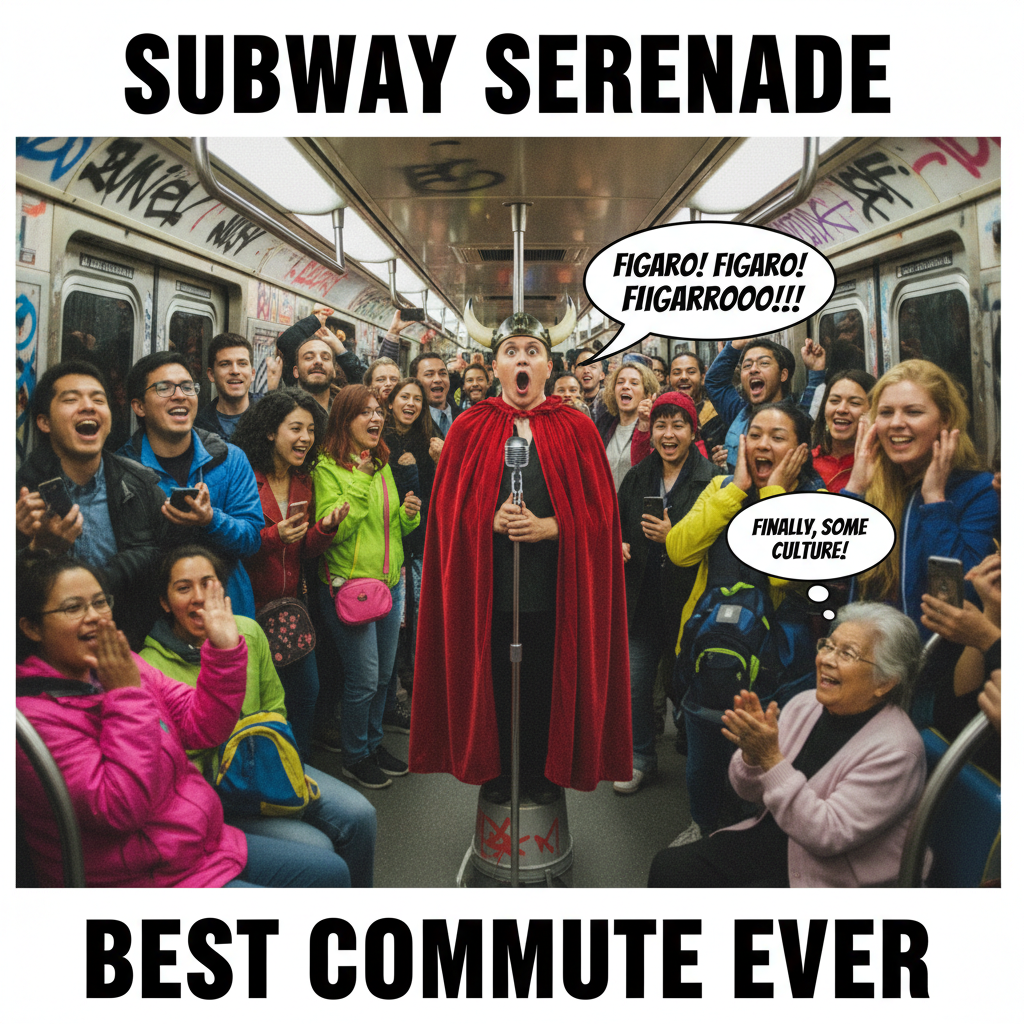 Just witnessed a full-blown opera performance on the subway. Peak public transport.