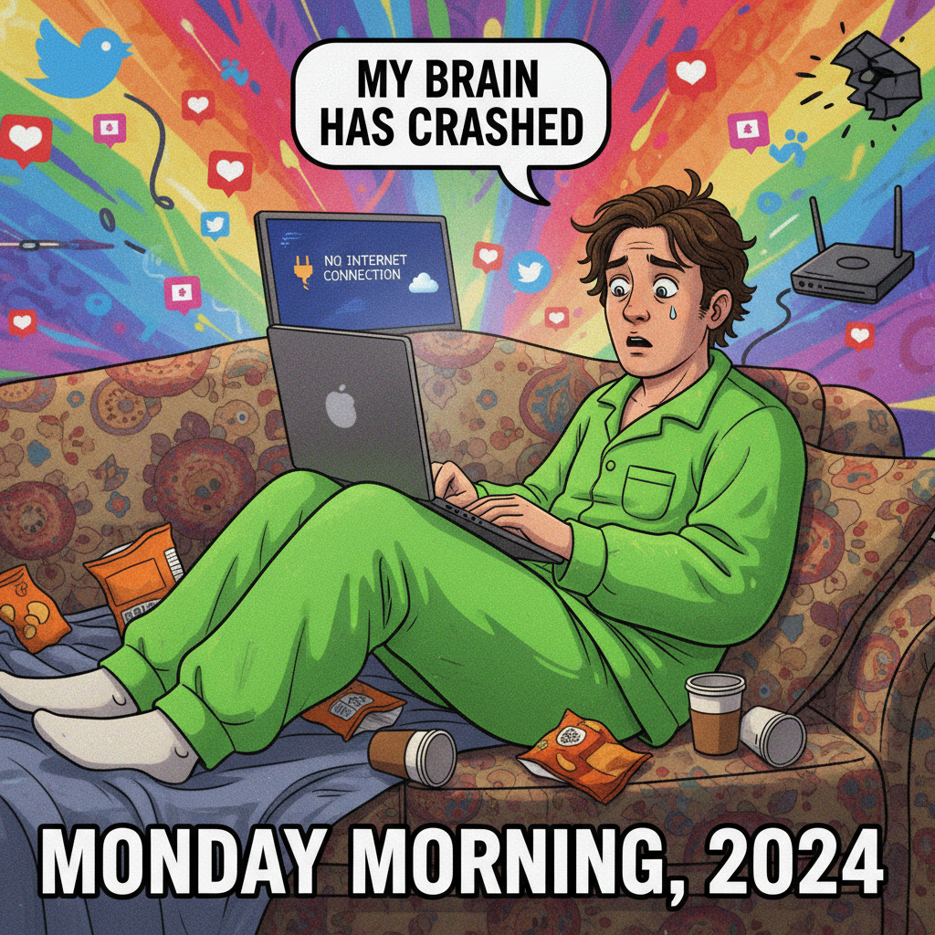The WiFi just died. Guess I'll go outside and talk to... people.