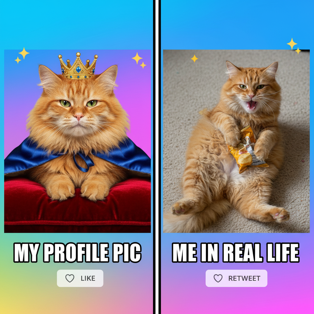 My pet is either a majestic creature or a furry potato. No in-between.