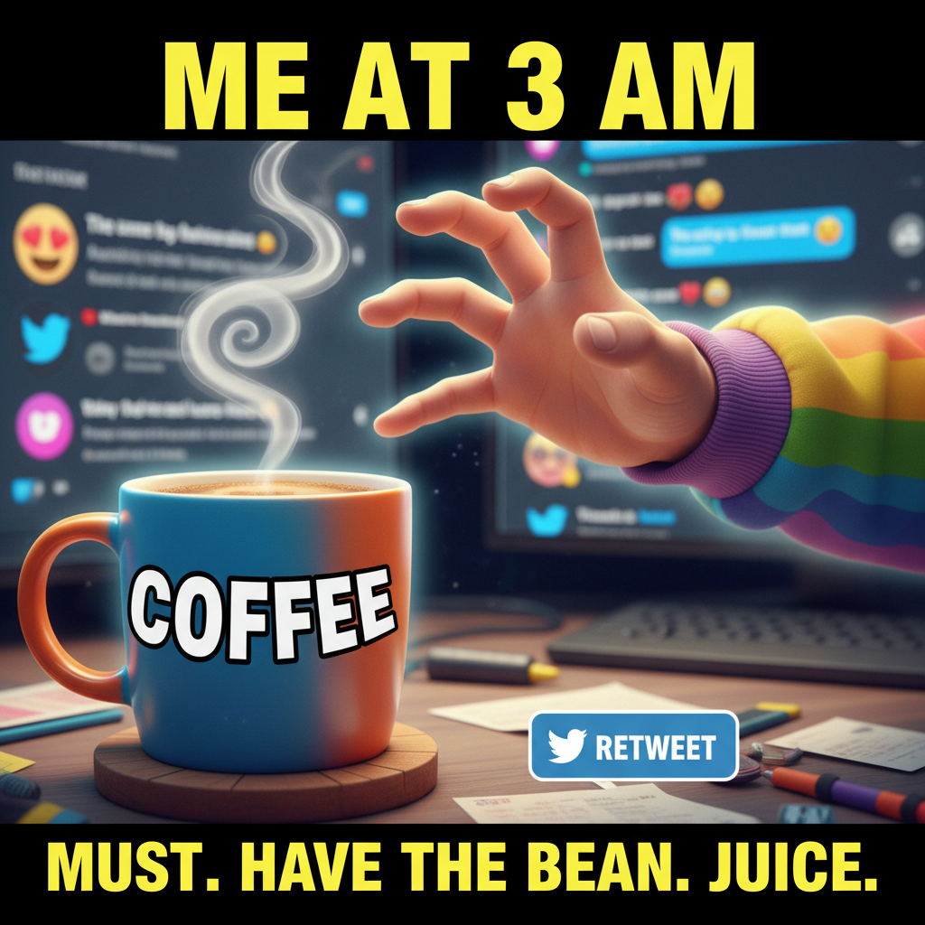 My blood type is coffee. My love language is a fresh brew.