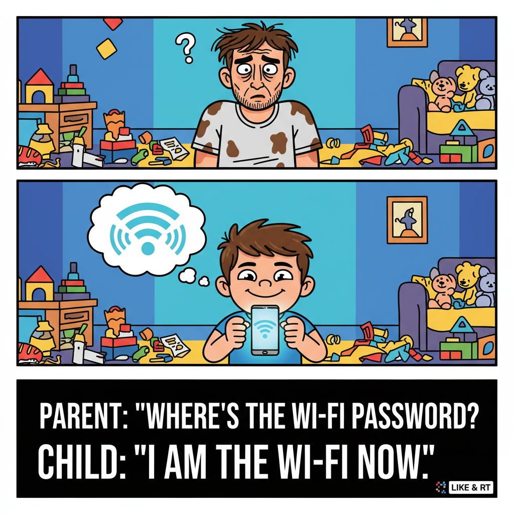 My kid just asked if my phone was 'out of battery or out of internet.' The future is now.