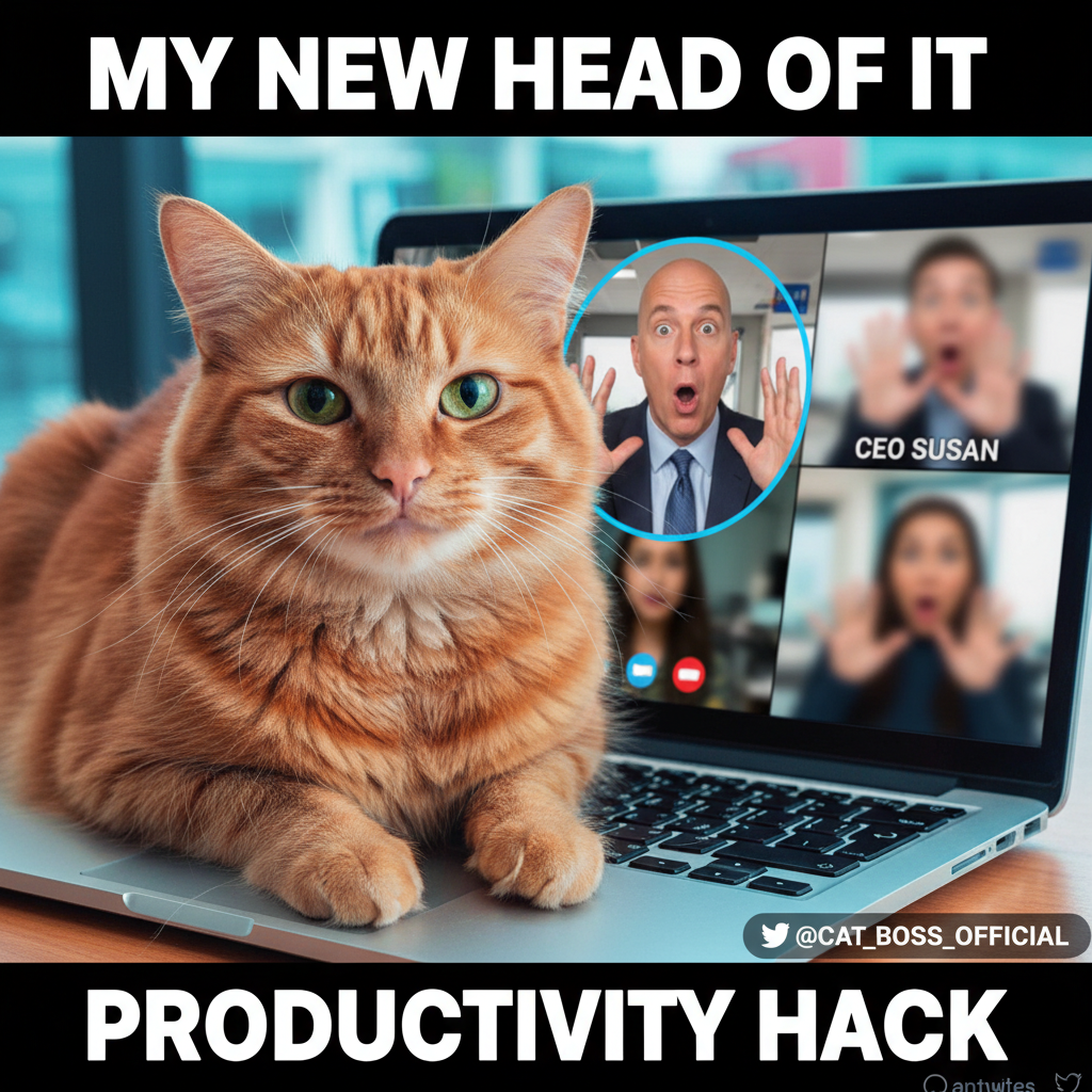 My cat just walked across my keyboard and sent 'meow' to the CEO. Promotion incoming?