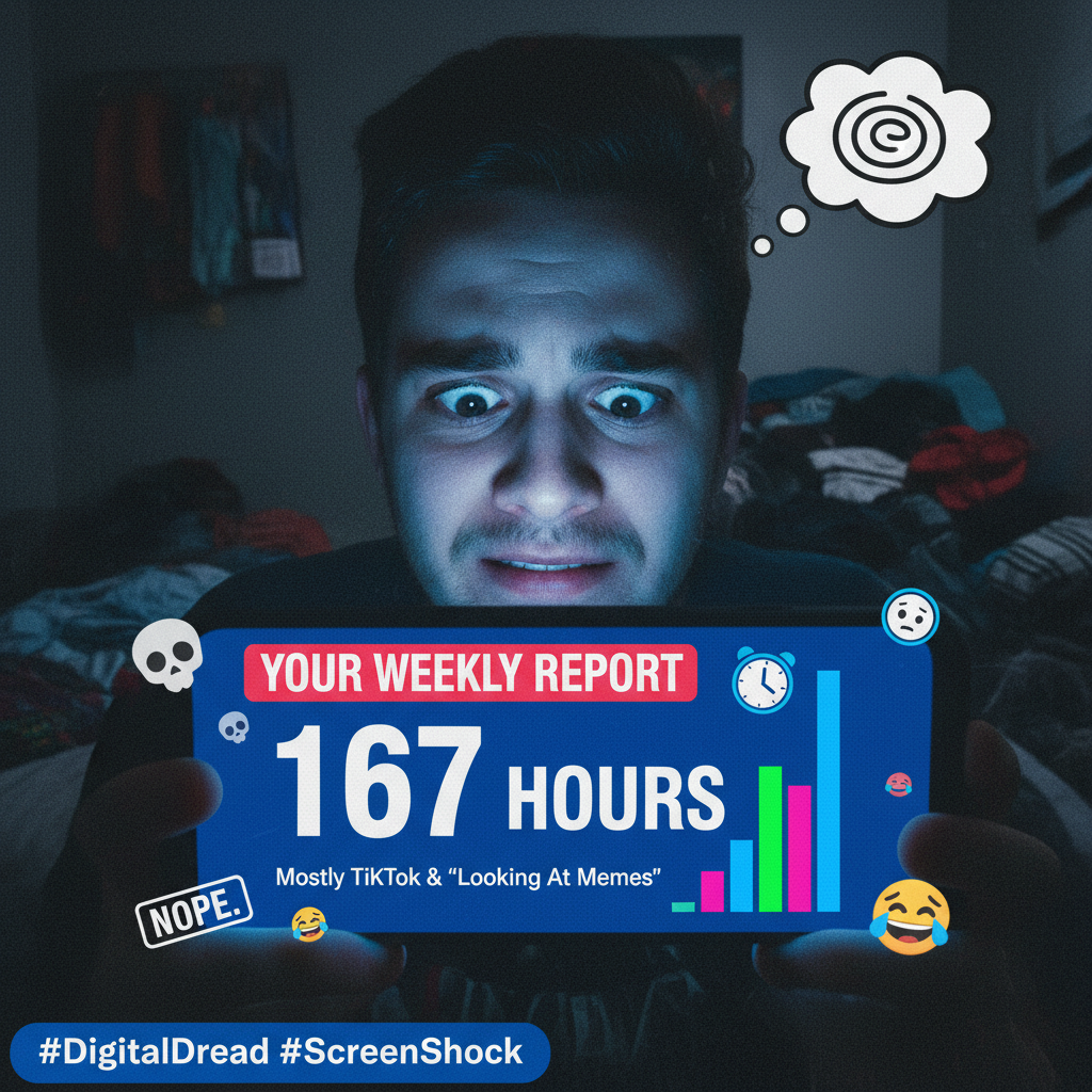 My screen time report just called me out. I need a hobby that isn't scrolling.