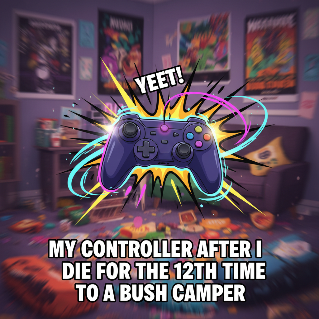 My controller just flew across the room. It wasn't my fault, the game cheated.