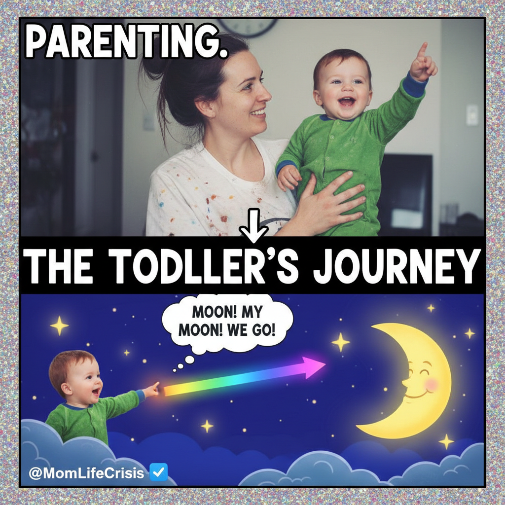 My toddler just asked me why the moon follows us. I said 'magic.' Nailed it, parenting.