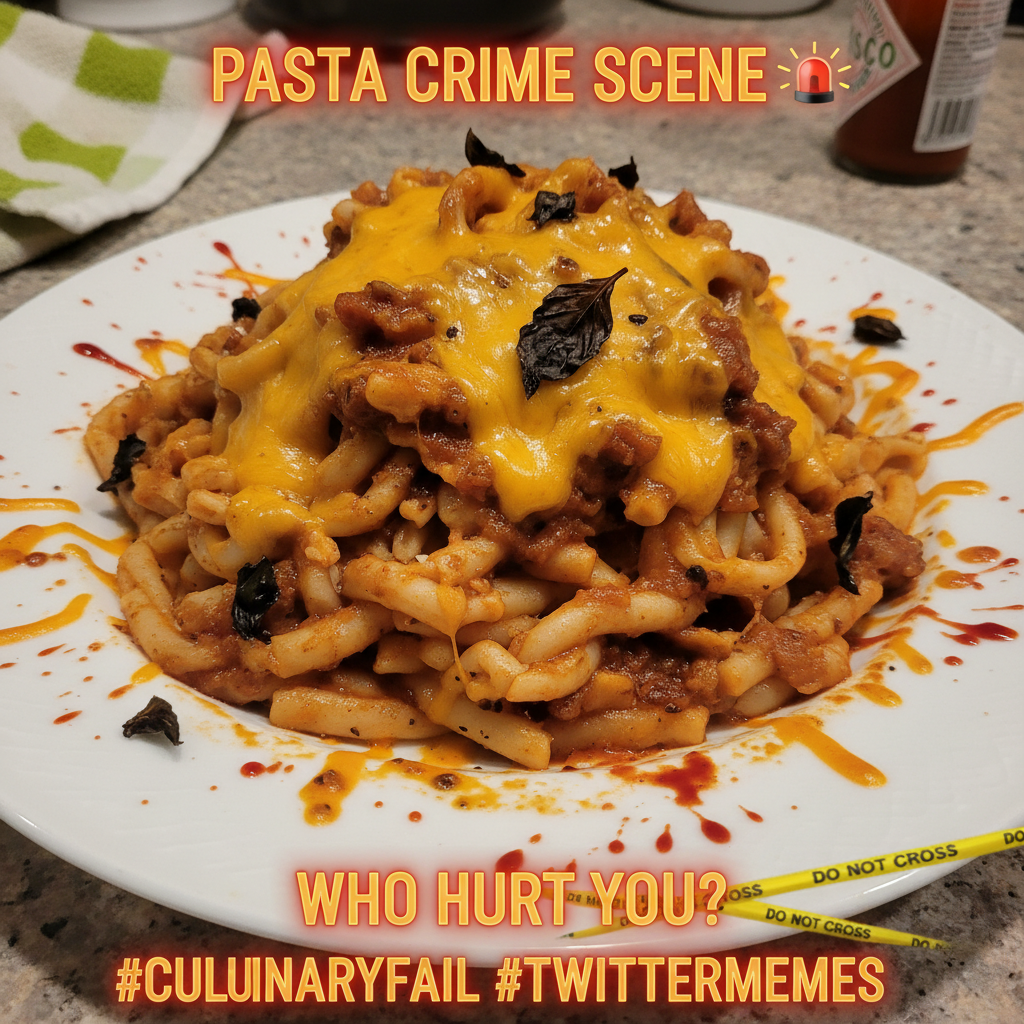 Tried to make a 'deconstructed' lasagna. Ended up with a pasta crime scene.